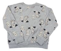 Sivá mikina s pejsky H&M