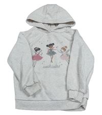 Svetlobéžová melírovaná mikina s vílami a kapucňou PRIMARK