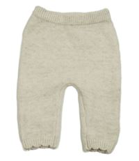 Světlebéžovo-smetanové melírované vlněné kalhoty PRIMARK