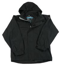 Čierna šušťáková funkčná jarná bunda s ukrývací kapucňou TRESPASS