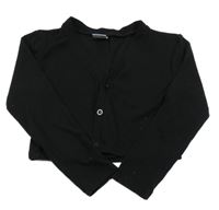 Čierny rebrovaný prepínaci crop sveter Y.F.K.