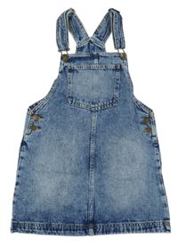 Modré plísňové riflové šaty s kapsou Next