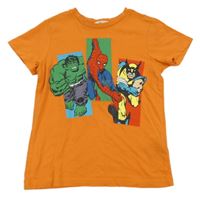 Oranžové tričko s Avengers H&M