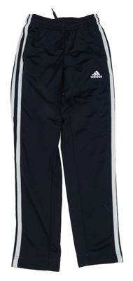 Tmavomodro-bílé sportovní tepláky Adidas