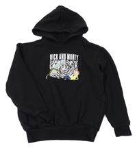 Čierna mikina s Rick and Morty a kapucňou