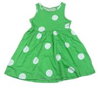 Zelené bodkované bavlnené šaty F&F