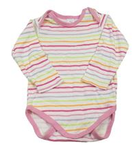 Bílo-barevné pruhované body C&A
