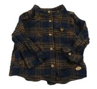 Čierno-hnedá kockovaná košeľa Zara