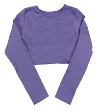 Levandulové športové crop tričko Primark
