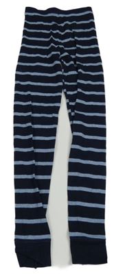 Tmavomodro-modré pruhované spodné nohavice C&A