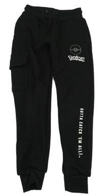 Čierne tepláky s Pokéballem a vreckom Primark