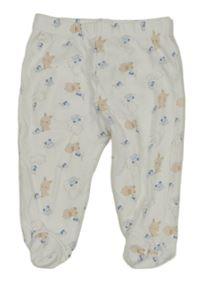 Bílé polodupky so zvířaty OVS