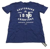 Nové - Tmavomodré tričko s nápisem a číslem Dunnes