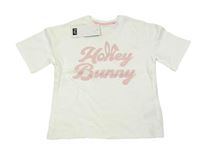 Nové - Bílé tričko s nápisem F&F