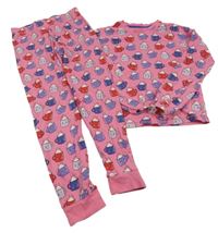 Růžové pyžamo s hrnky George