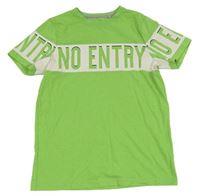 Zelené tričko s nápisem Yigga