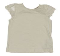 Smotanové tričko s madeirou C&A