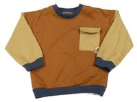 Hnedá mikina s vreckom Ergee