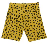 Horčicové vzorované elastické kraťasy Matalan