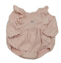 Světlerůžové žebrované body s výšivkou River Island