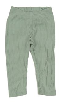 Mintové rebrované legíny H&M