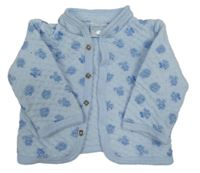 Modrá vzorovaná prepínaci mikina