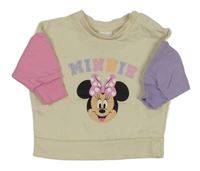 Smetnaovo-růžovo-lila mikina s Minnie Disney