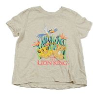 Béžové melírované tričko s Lvím králem Primark