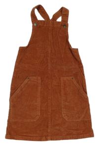 Hnědé laclové manšestrové šaty s kapsami George