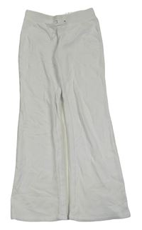 Biele flare tepláky H&M