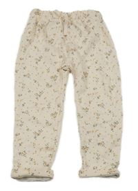 Béžové květované tepláky Next