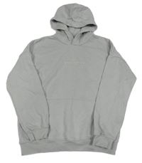 Světlešedá mikina s nápisem a kapucí M&S