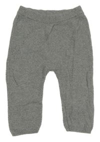 Šedé pletené tepláky George