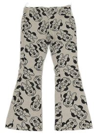 Světlešedé flare zateplené legíny s Minnie 