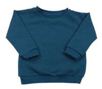 Petrolejová rebrovaná mikina Primark