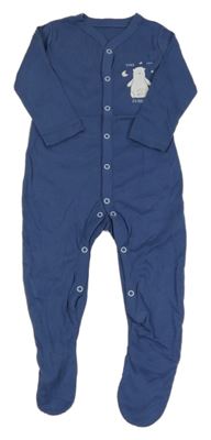 Tmavomodrý overal s medvídkem Mothercare