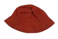 Cihlový plátěný klobouk Next