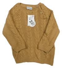 Nové - Hnedý vzorovaný sveter Pep&Co