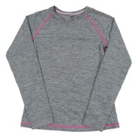 Sivo-ružové melírované športové tričko H&M