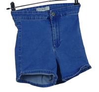 Dámské modré elastické riflové kraťasy Denim vel. 32