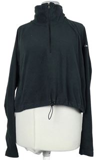 Dámska čierna fleecová prepínaci crop mikina Columbia