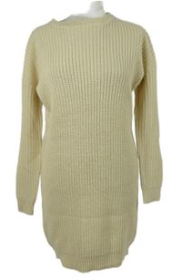 Dámské béžové svetrové šaty PrettyLittle Thing