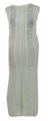 Dámské bílé háčkované svetrové šaty Saw it first 