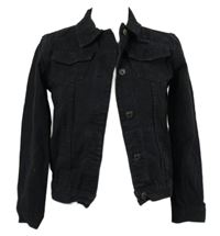 Dámská černá riflová bunda 