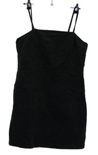 Dámské černé manšestrové šaty New Look 