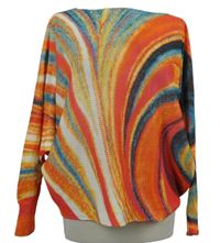 Dámský barevný vzorovaný svetr 