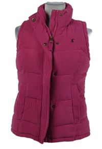 Dámská fuchsiová šusťáková zateplená vesta Joules 