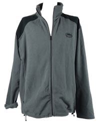 Pánská šedo-černá propínací fleecová mikina Atlas 