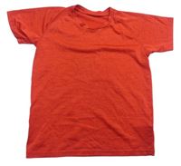 Červené melírované športové tričko