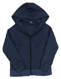 Tmavomodrá prepínaci mikina s kapucňou Primark
